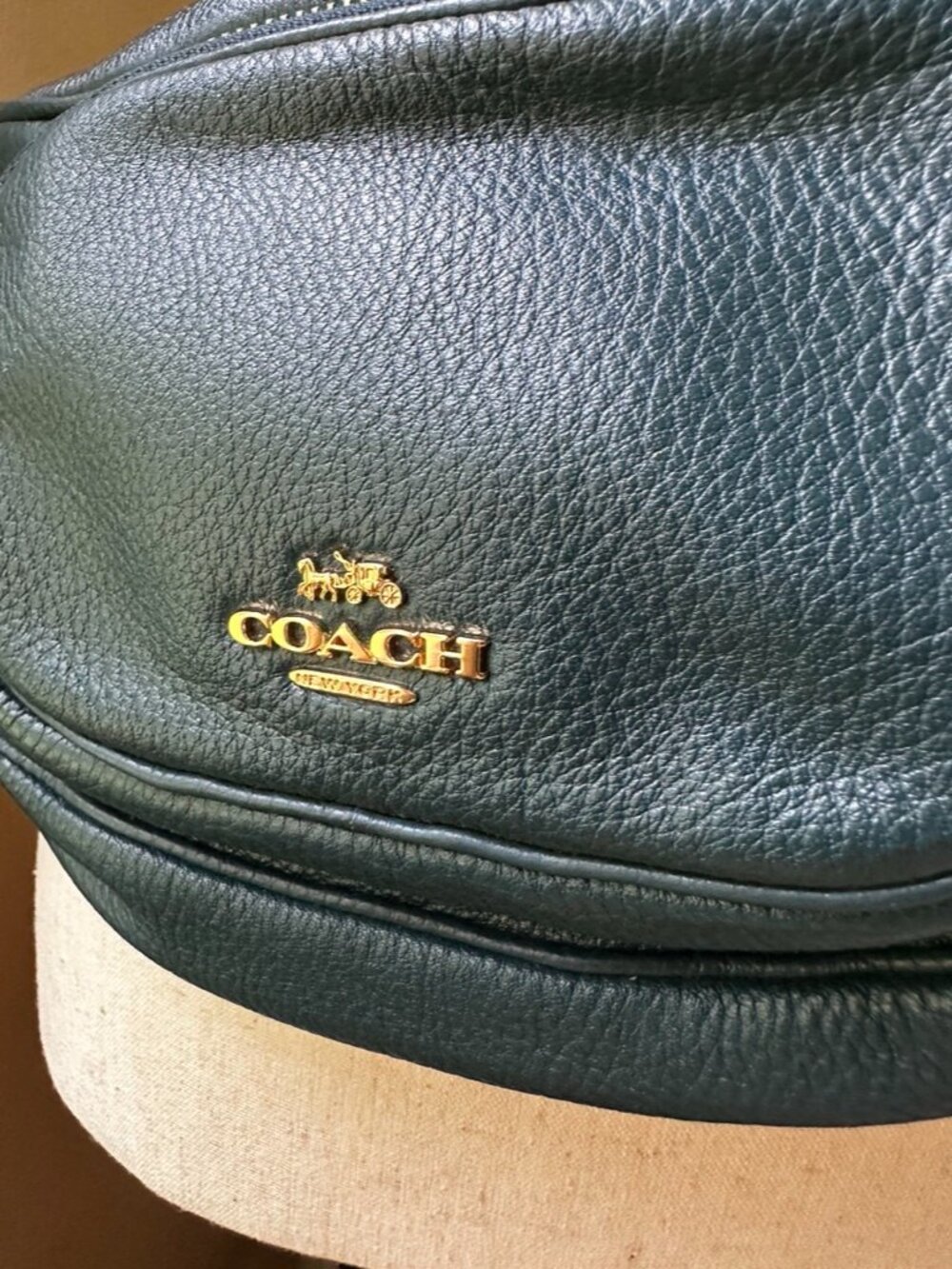 Coach Belt Bag/Fanny Pack, Dark Teal, Like New - Picture 3 of 15